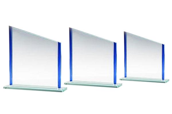 Jade-Glas Trophäe Blau 6768 -L