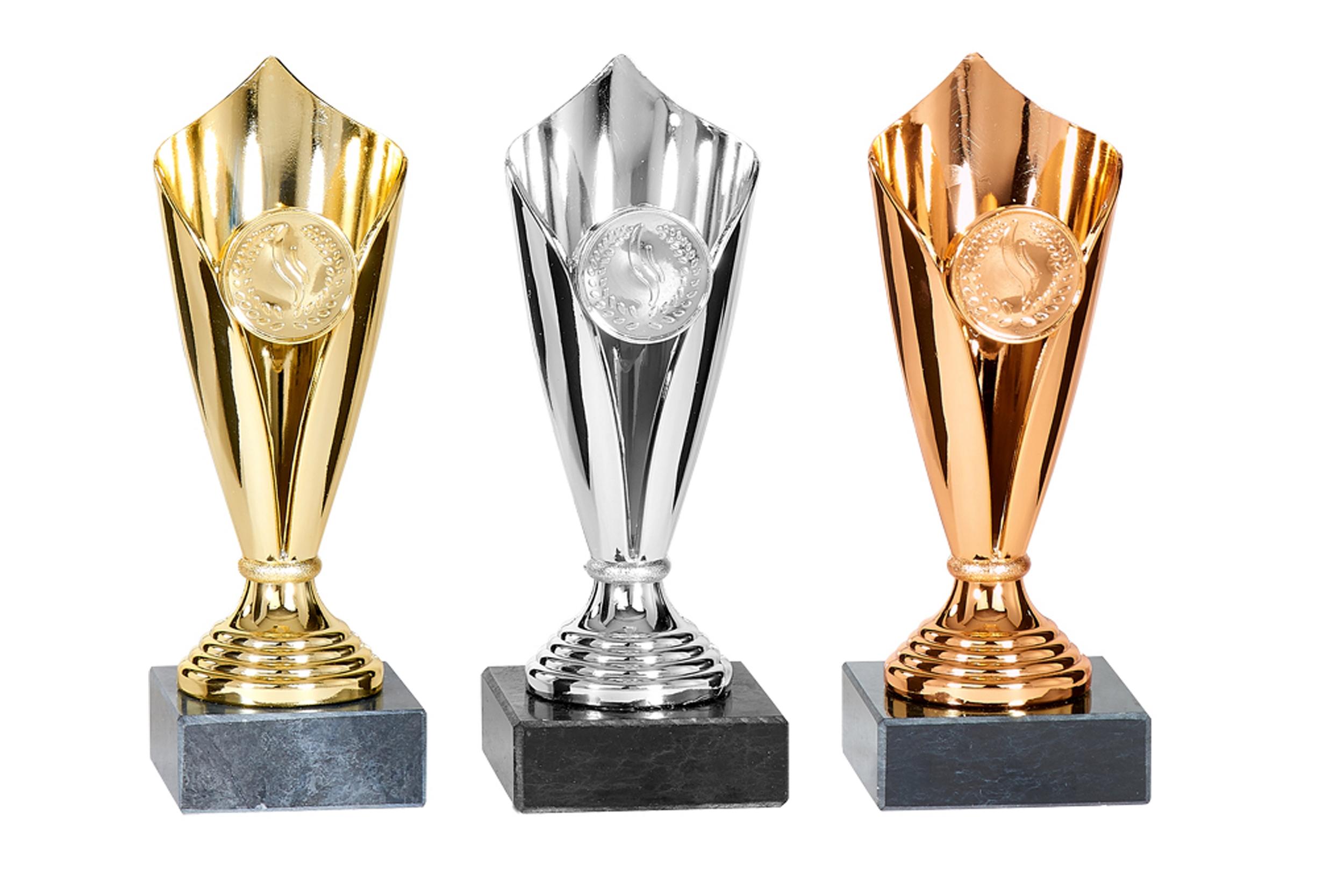 Mini Pokal guld 4-pack 6,5cm