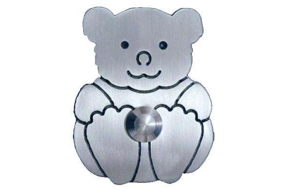 Edelstahl-Klingel Teddybär 805008