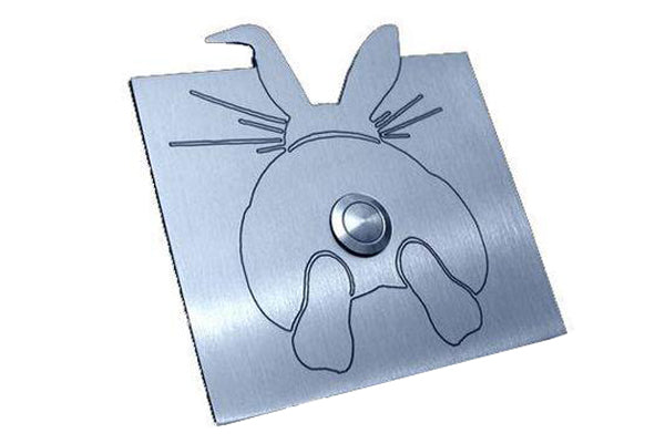 Edelstahl-Klingel Hase 805052