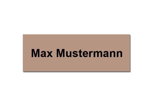 Klingelschild Bronze selbstklebend