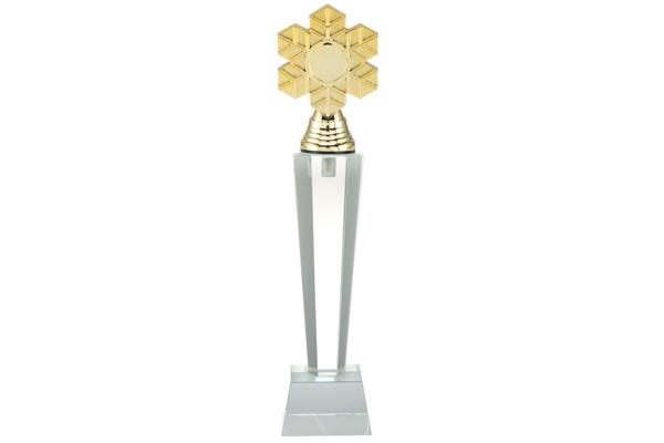 Pokal Schnee mit Glasstab P532