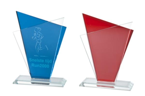 Glas Pokal Blau GL.051-L oder Rot GL.052-L