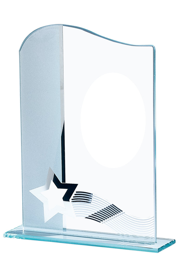 Glas Pokal 137-1 Lasergravur - Silber / 19 cm / Laser-Gravur