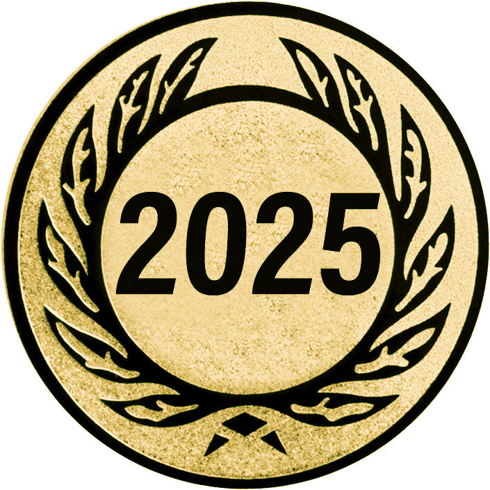 Emblem Zahl 2025 (25mm Gold)