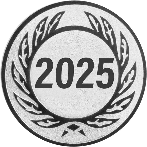 Emblem Zahl 2025 (25mm Silber)