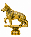 Kunststoff-Figur Schäferhund (mit Gewinde) 34422