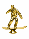 Kunststoff-Figur Snowboard (mit Gewinde) 34552