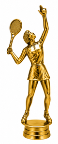 Kunststoff-Figur Tennis Damen (mit Gewinde) 34618