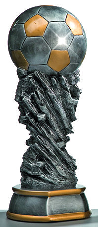 Fußball Pokal 3735x - Silber Gold / 37 cm