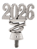 Kunststoff-Figur Jahreszahl 2026 (mit Gewinde) 38487