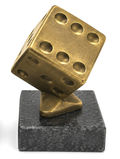Würfel Trophäe KS418 Gold