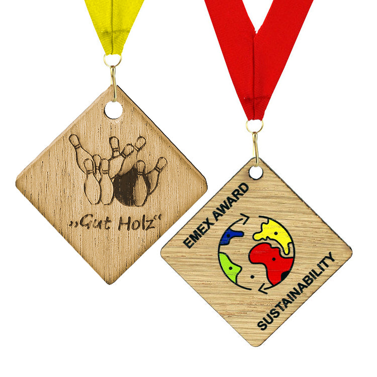 Holz Medaille 