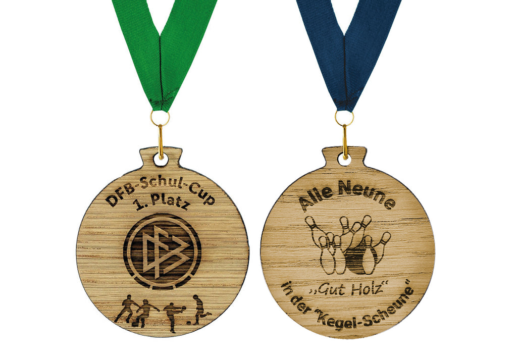 Holz Medaille 