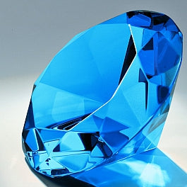 Kristall-Diamanten - 8 cm / Auswahl Blau