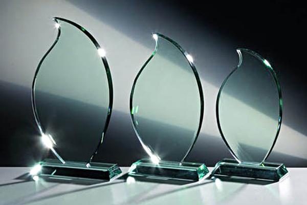 Glas Award 6552-L - Glas Transparent / 22 cm / Laser-Gravur