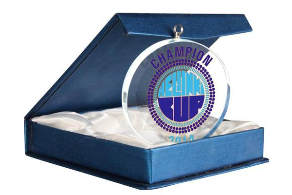 Glasmedaille GM7010 Ø 70 mm - Klar / 70 mm / Farbdruck