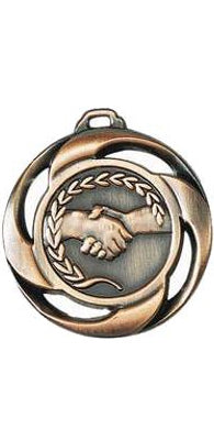 Medaille in Bronze NF1L Hände Ø 40 mm SM (110 Stück)