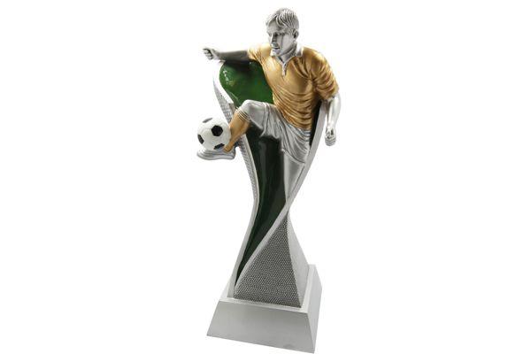Pokal Fußballspieler FG4020 - 40 cm / Silber Gold Grün