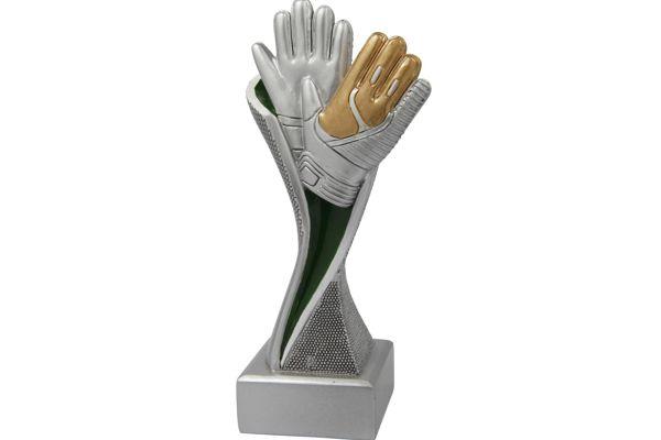 Torwarthandschuh Pokal FG4025 - 17 cm / Silber Gold Grün