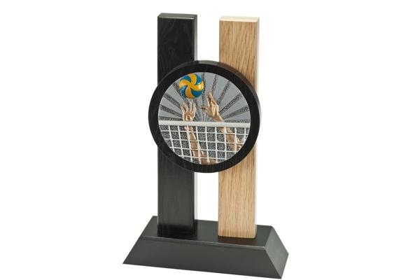 Holz Pokal Volleyball FG007 - 21 cm / Braun