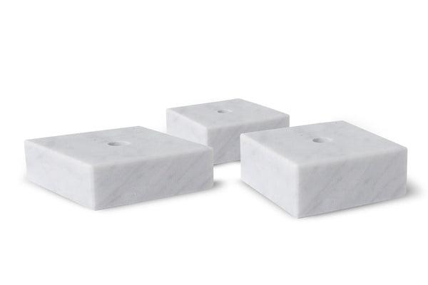 Marmorsocke Weiss M31/M32 - Weiss / 55x55x 20mm