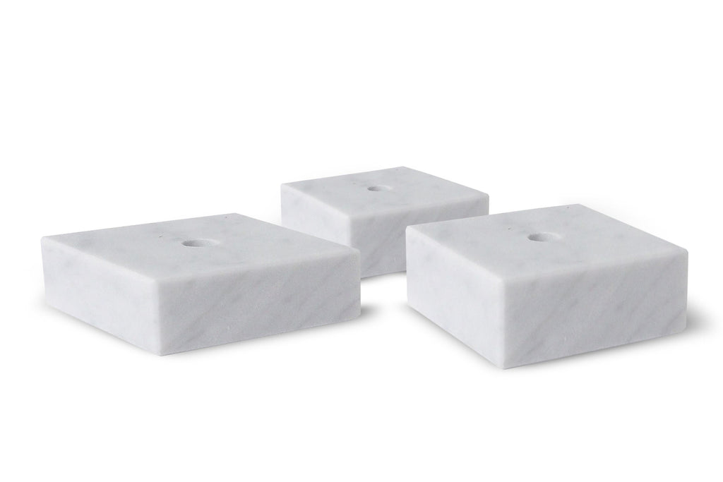 Marmorsockel Weiss M31/M32 - Weiss / 100x100x 30mm