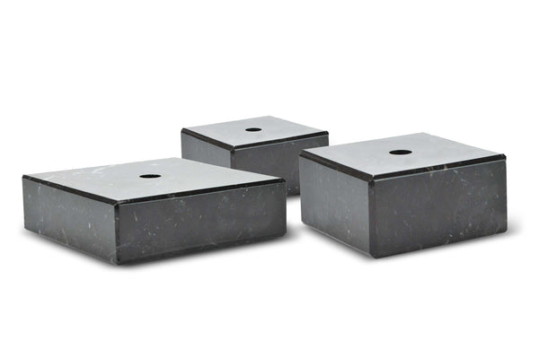 Marmorsockel Schwarz M41/M42 - Schwarz / 55x55x 30mm