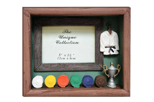 3D Bilderrahmen Judo - Bunt / 18x16x4 cm