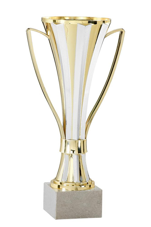 Pokal Serie 1331 - 22 cm / Gold Weiß