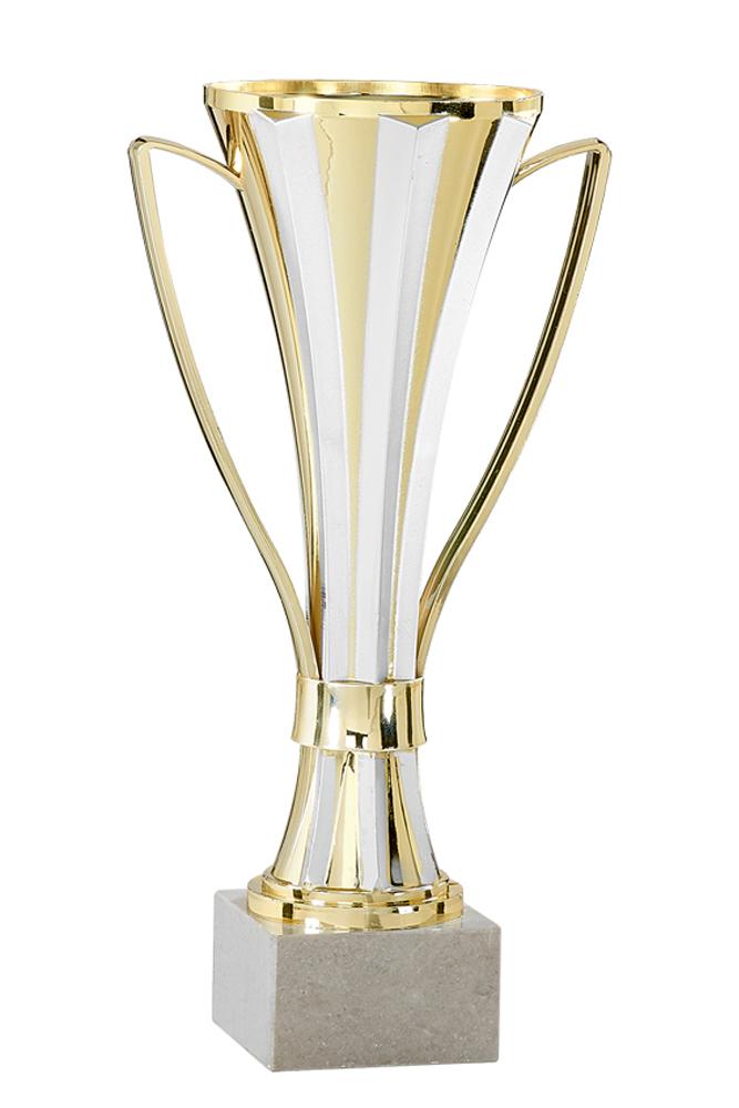 Pokal Serie 1331 - 22 cm / Gold Weiß