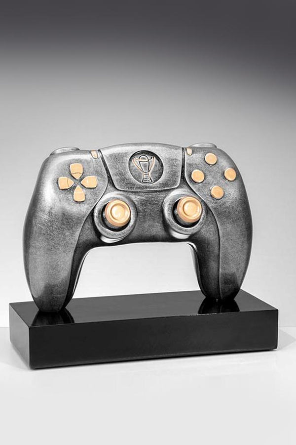 Game Controller 39677 - Silber Gold / 19,2x26 cm