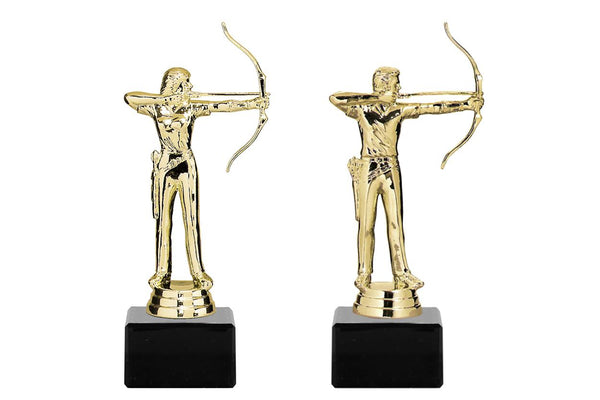 Pokal Bogenschießen - 16.5 cm Frau / Gold