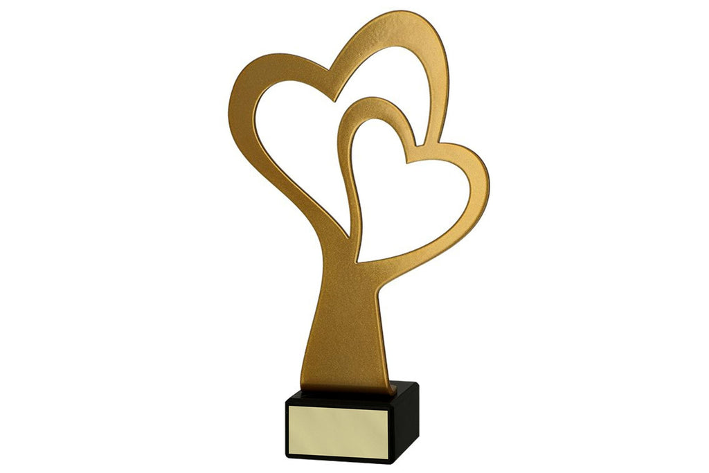Pokal Herzen ML-HEA - 21 cm / Gold