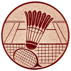 Emblem Badminton (25mm Bronze)