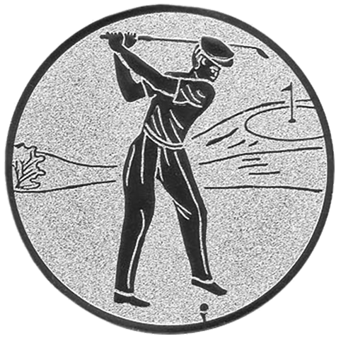 Emblem Golf (25mm Silber)