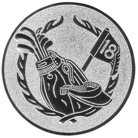 Emblem Golf Neutral (25mm Silber)