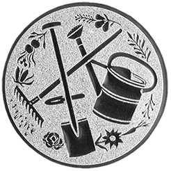 Emblem Kleingarten (50mm Silber)