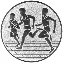 Emblem Leichtathletik (50mm Silber)