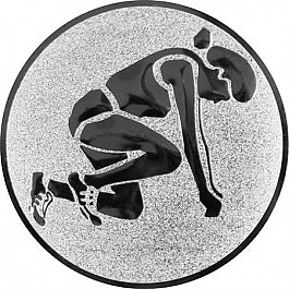 Emblem Leichtathletik (50mm Silber)