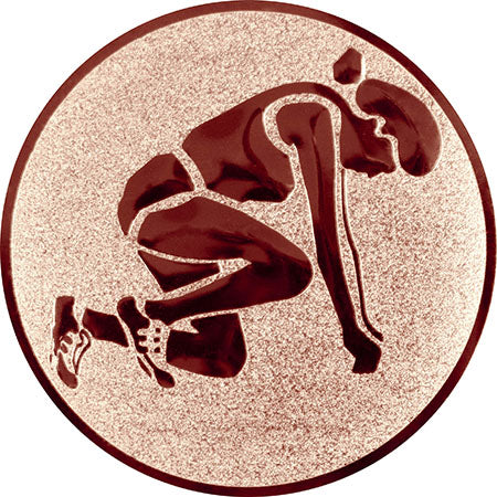 Emblem Leichtathletik Damen (25mm Bronze)