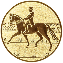 Emblem Reiten Dressur (25mm Gold)
