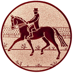 Emblem Reiten Dressur (50mm Bronze)