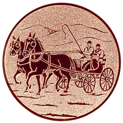 Emblem Pferdekutsche (25mm Bronze)