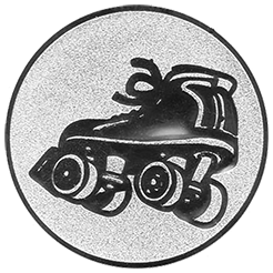 Emblem Rollschuh (50mm Silber)