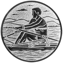 Emblem Rudern (25mm Silber)