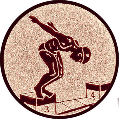 Emblem Schwimmen Herren (25mm Bronze)