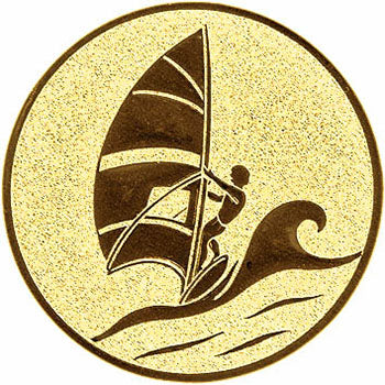 Emblem Surfen (25mm Gold)
