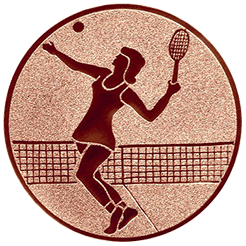 Emblem Tennis Damen (50mm Bronze)