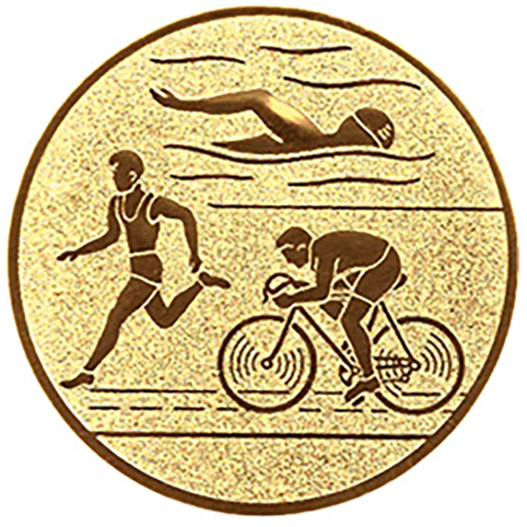 Emblem Triathlon (50mm Gold)